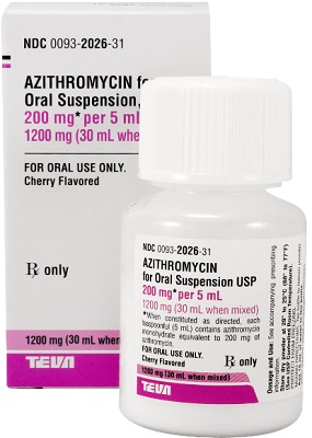 Zithromax 100 mg/5 ml